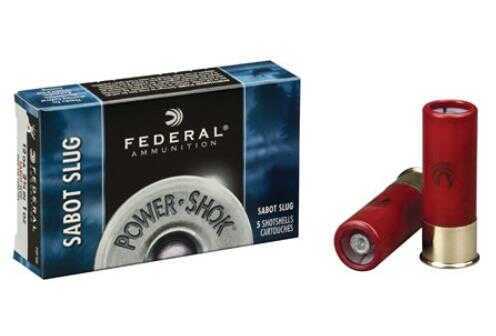 12 Gauge 5 Rounds Ammunition Federal Cartridge 2 3/4" 1 oz Slug #Slug